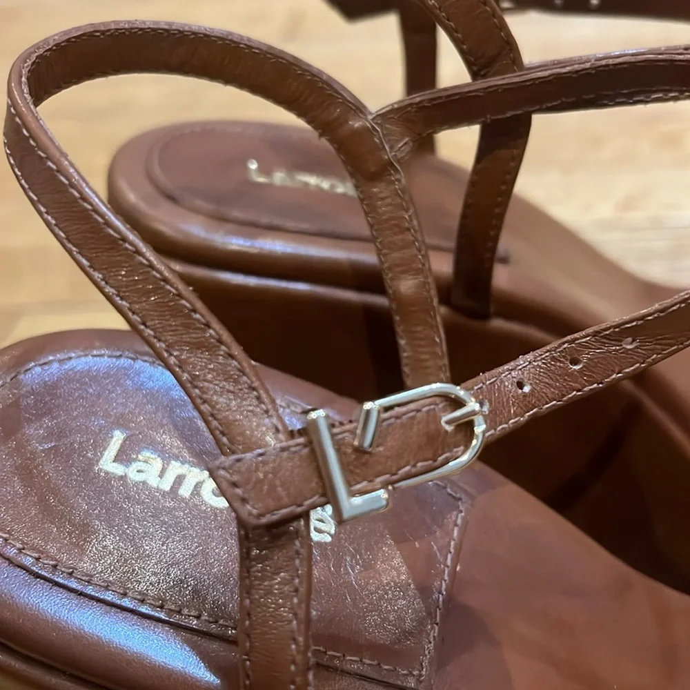 NEW! Larroude Wanda Platform Wedge Sandal 9 Revolve